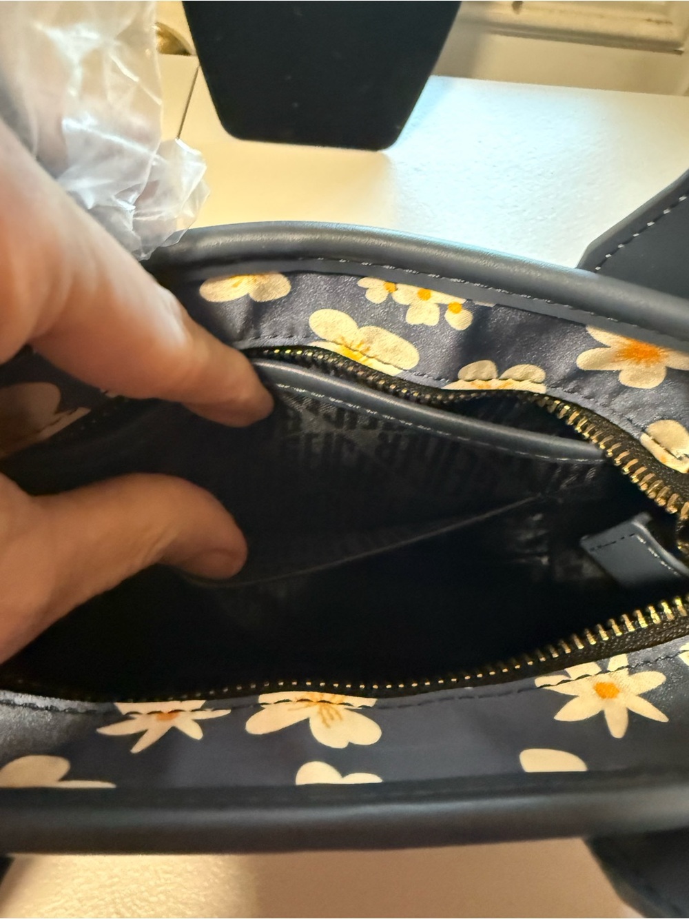 Kurt Geiger NWT XS Mini Floral Recycled Square Shopper Tote - Picture 9 of 9